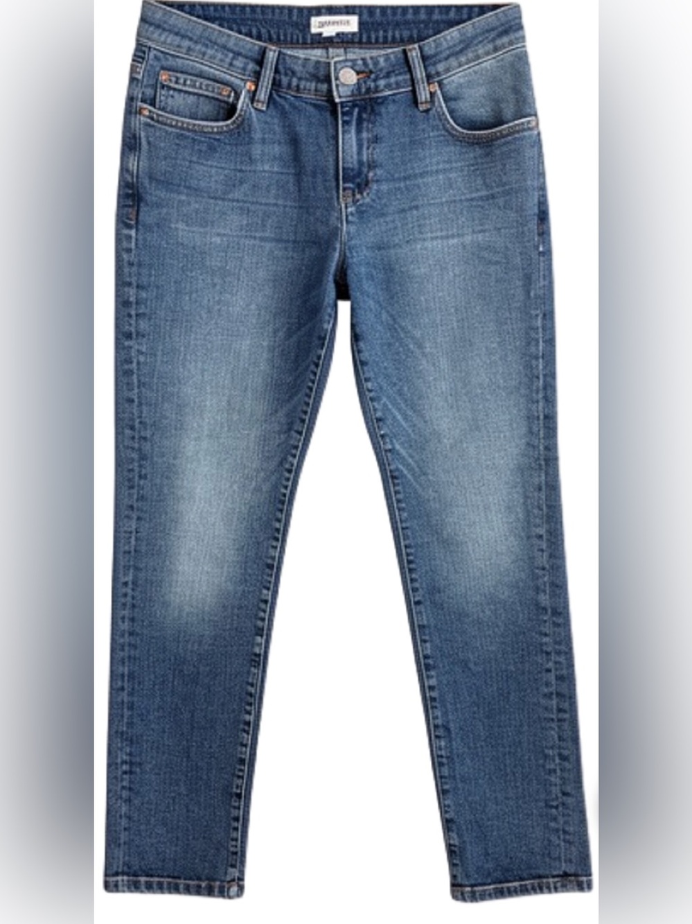 Eileen Fisher Organic Cotton Classic Straight Leg 5 Pocket Denim Jeans